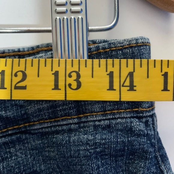 COCO-5‎ Vintage Embroidered Novelty Teddy Bear Flowers Western Denim Midi Skirt - Picture 13 of 14